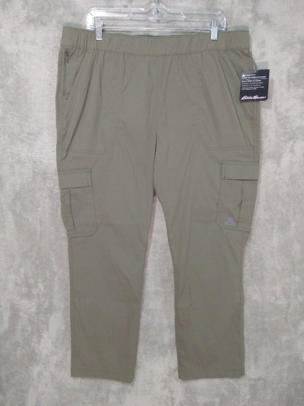 Eddie Bauer Pants Womens 16 Green First Ascent Guide Ripstop Cargo Hiking